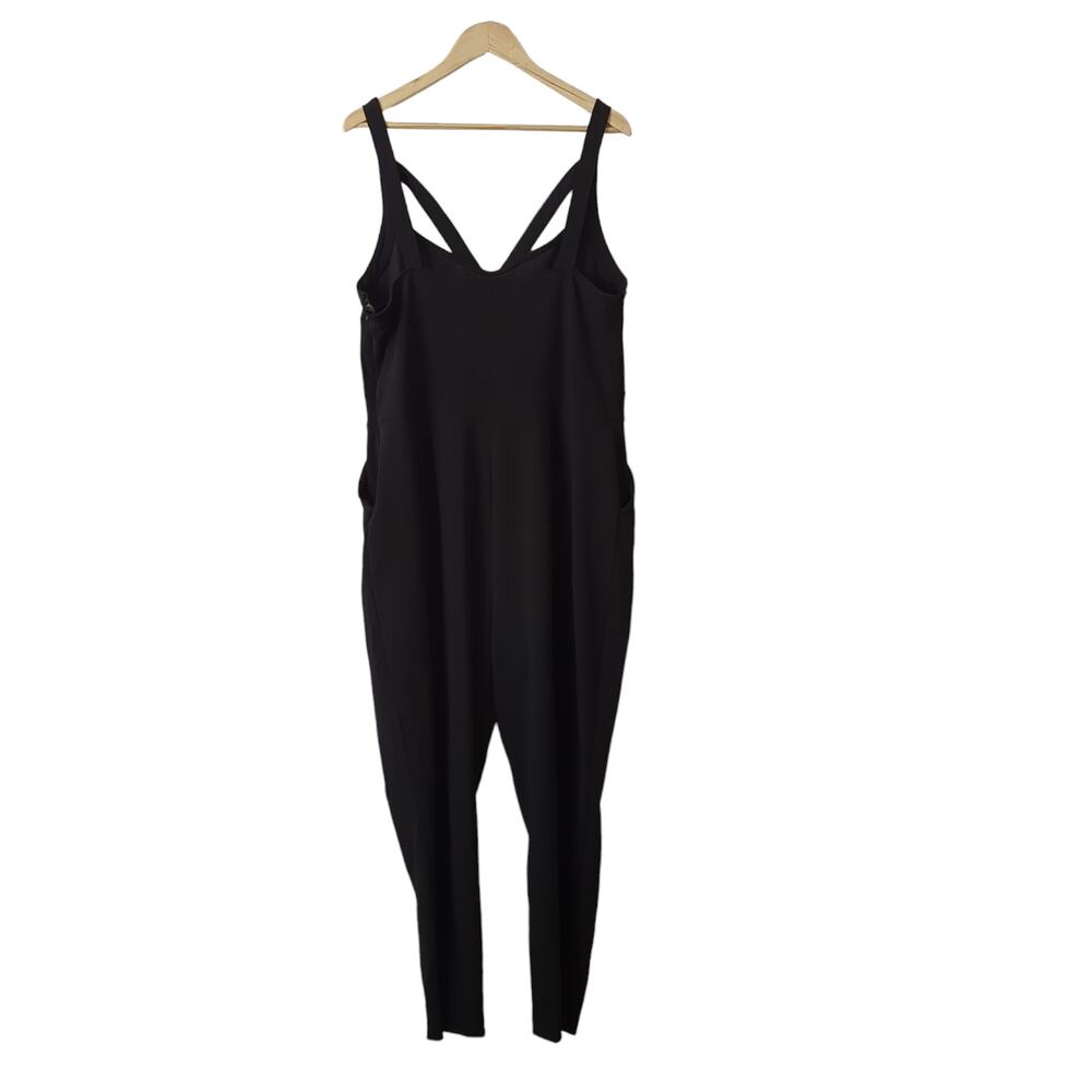 NWT Bold Elements‎ Plus Size Curvy Jumpsuit Black Jumper XXL 2X Cage Neckline